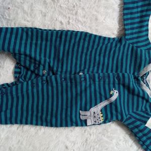 Dinosaur with blue stripes